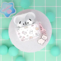 Airpodfodral med Bag Charm - Honey Kittens