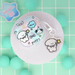 Airpodfodral med Bag Charm - Magic Wand Puppy