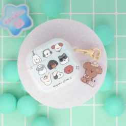 Airpodfodral med Bag Charm - Puppy Pals