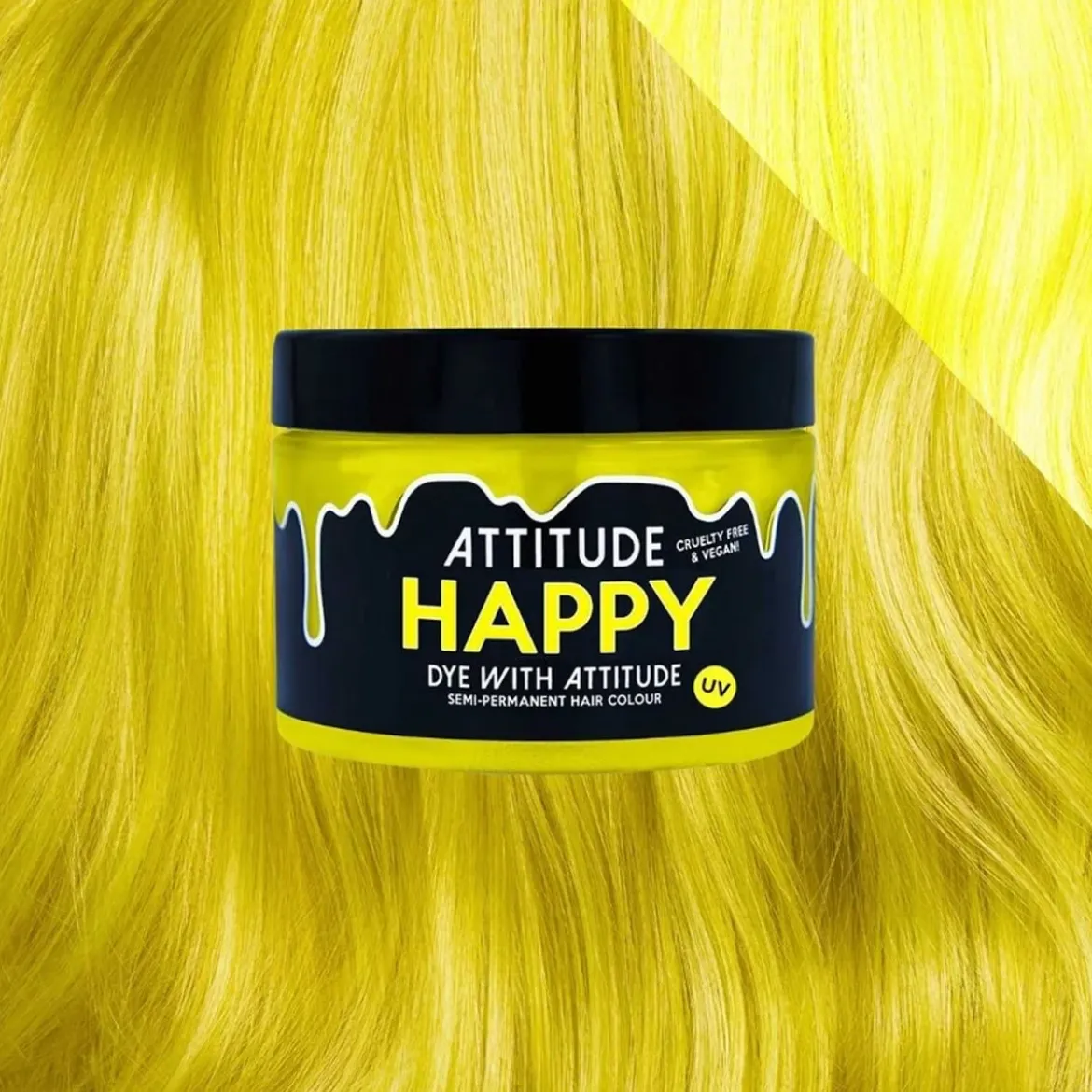 Attitude Happy Uv Yellow 135ml Hair Dye