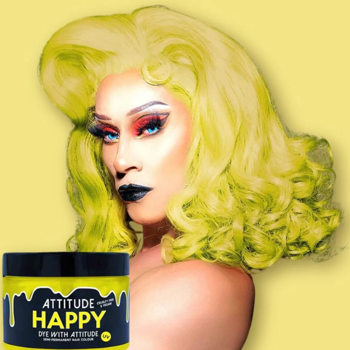 Attitude Happy Uv Yellow 135ml Hair Dye