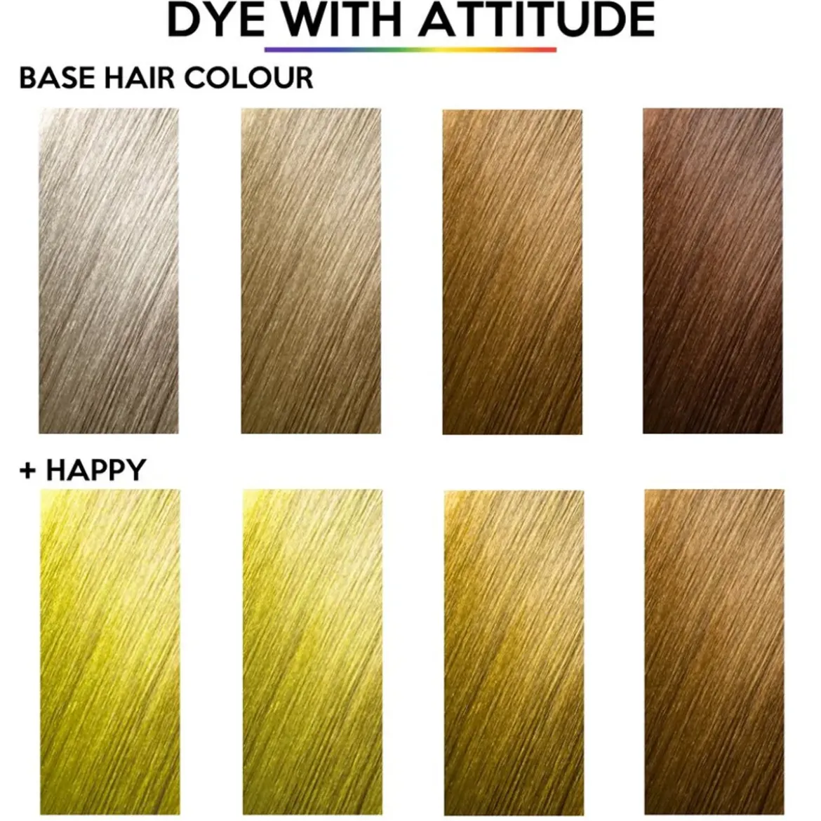 Attitude Happy Uv Yellow 135ml Hair Dye