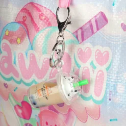 Bag Charm Boba-Katt Milktea