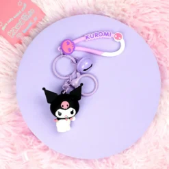 Bag Charm - Stor Kuromi med Pingla