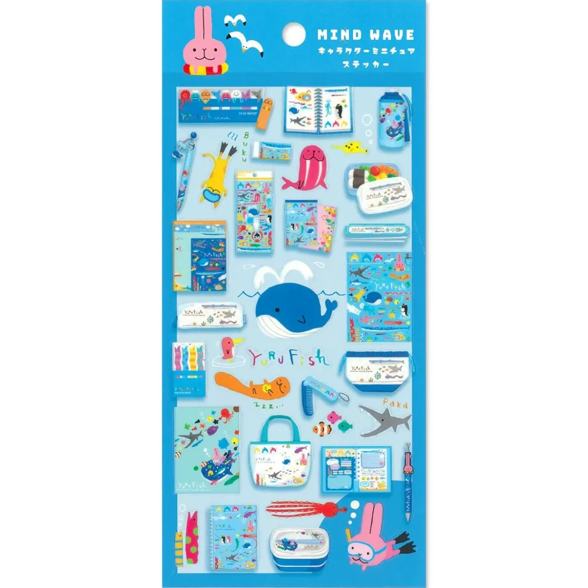 Character Miniature Stickers - Yuru Fish