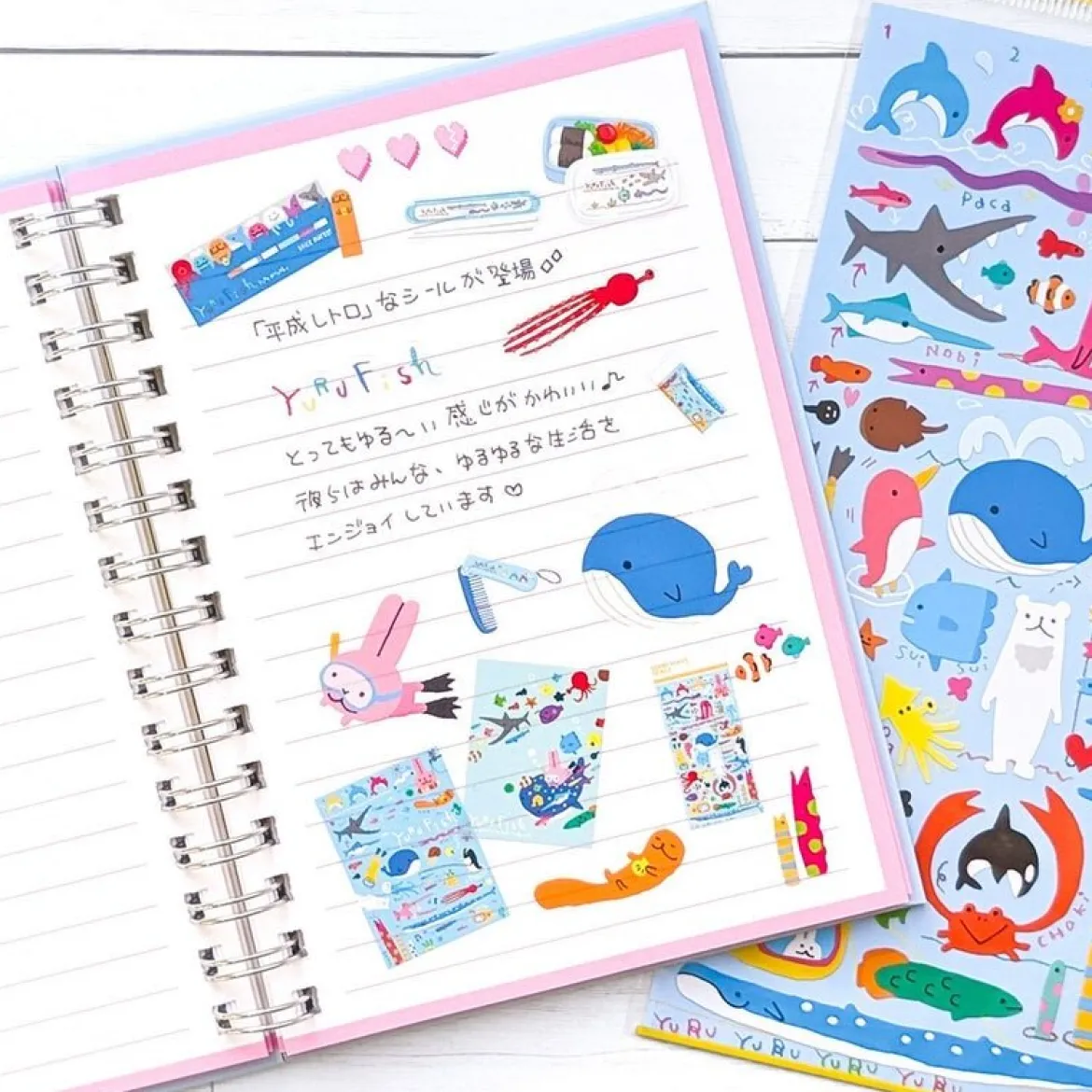 Character Miniature Stickers - Yuru Fish