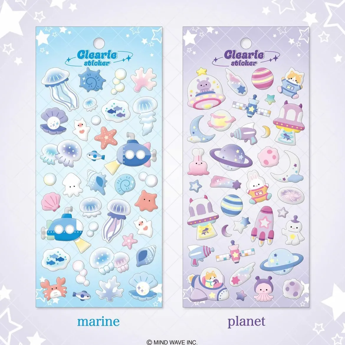 Clearie Stickers - Planet