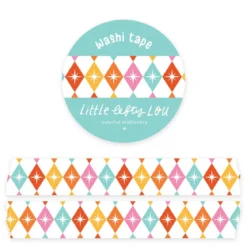 Colorful Starburst Harlequin Washi Tape