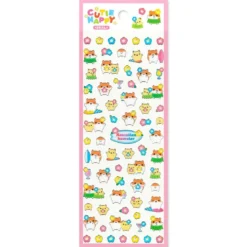 Cutie Happy Stickers - Hawaiian Hamster