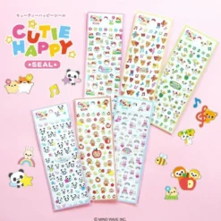 Cutie Happy Stickers - Hawaiian Hamster