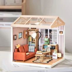 DIY Miniatyrmodell Cozy Living Lounge