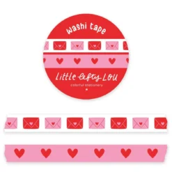 Envelopes And Hearts - 2 Slim Washi Tapes