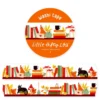 Fall Bookshelf Washi Tape
