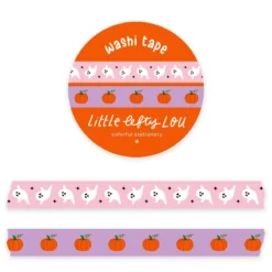 Ghost And Pumpkins - 2 Slim Washi Tapes