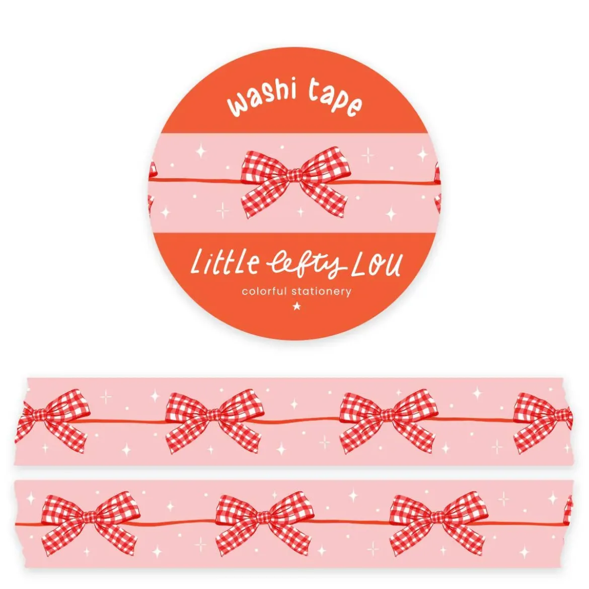 Gingham Bow Garland Washi Tape