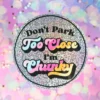Glittrig bilsticker Chunky