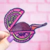 Glittrig sticker - Hubba bubba