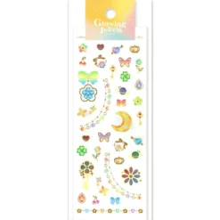 Glowing Jewels Stickers - Happiness