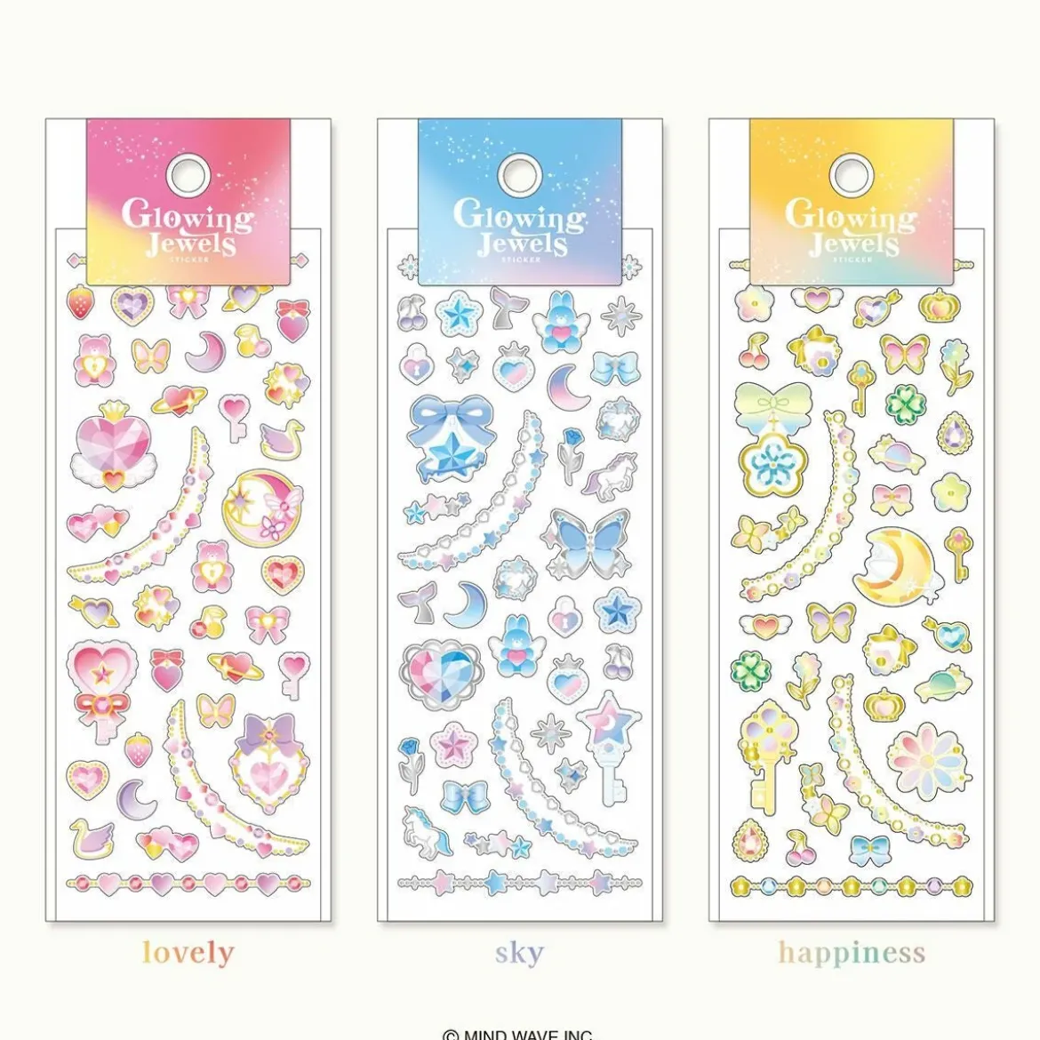 Glowing Jewels Stickers - Lovely