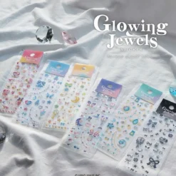 Glowing Jewels Stickers - Sky