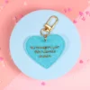 Heart key ring - 90s scented erasers