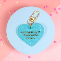 Heart key ring - 90s scented erasers