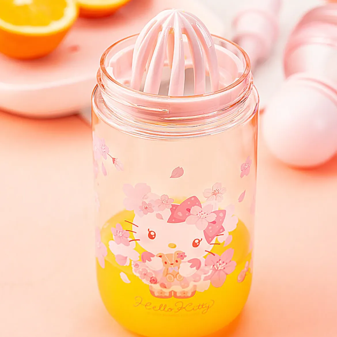 Hello Kitty vattenflaska med sil 550ml