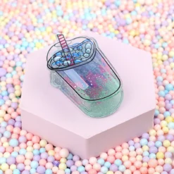 Hårklämma - Glitter Melt Boba Tea