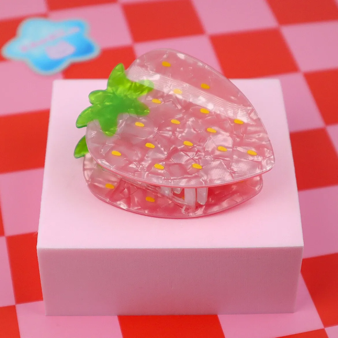 Hårklämma - Pearlescent Strawberry