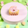 Hårklämma - Rosa donut med bett