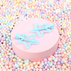 Hårklämmor 2-pack - Dusky Stars Blue