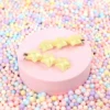 Hårklämmor 2-pack - Yellow Chubby Stars