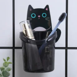 Kattig tandborstmugg