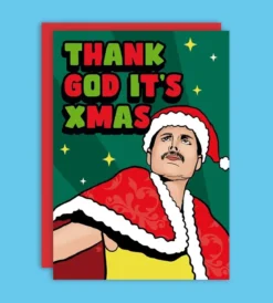 Kort med kuvert - Freddie Mercury, Thank God It´s Xmas