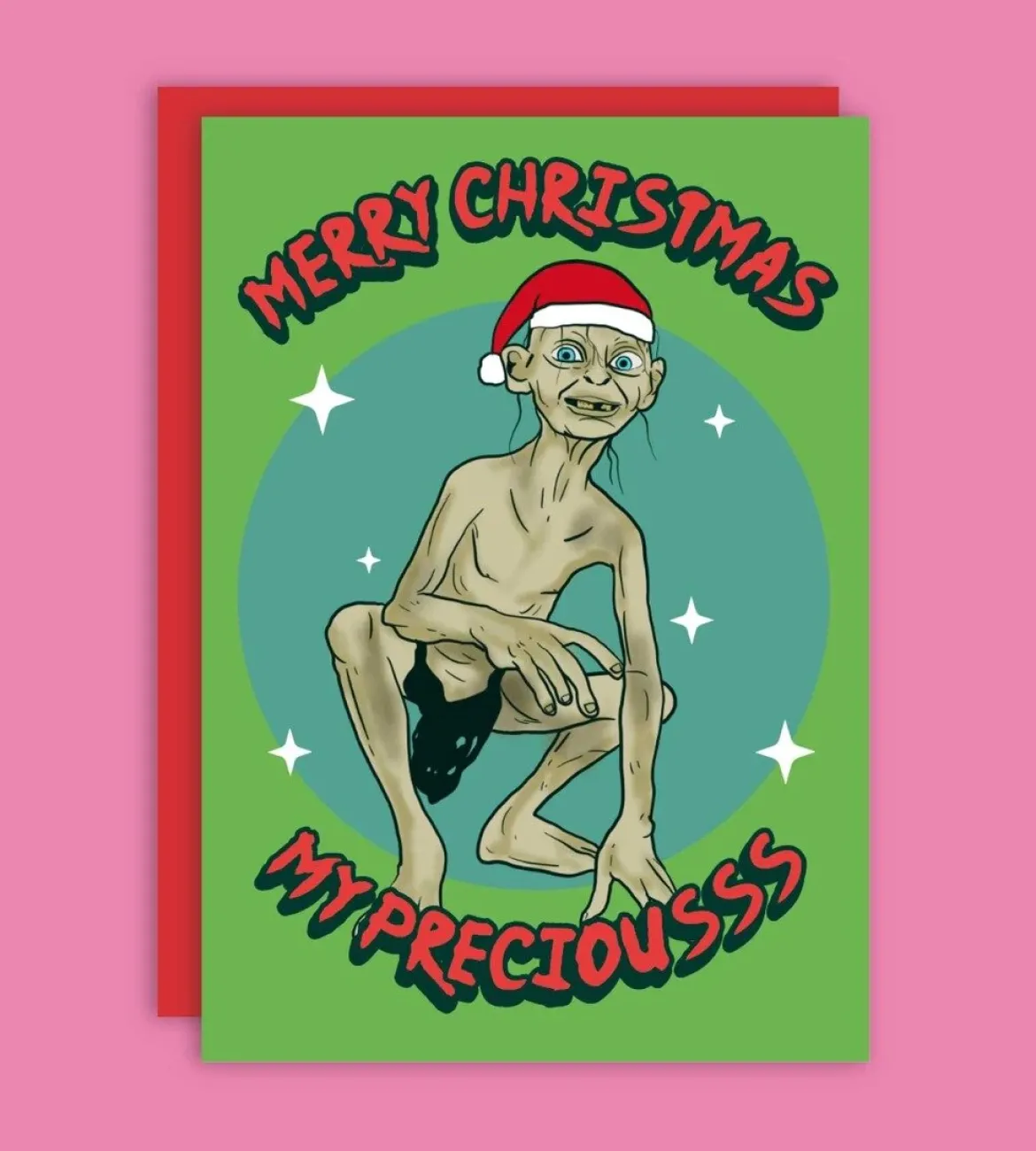 Kort med kuvert - Merry Xmas My Preciousss