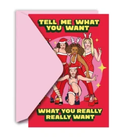 Kort med kuvert - Spice Girls, What You Really Really Want