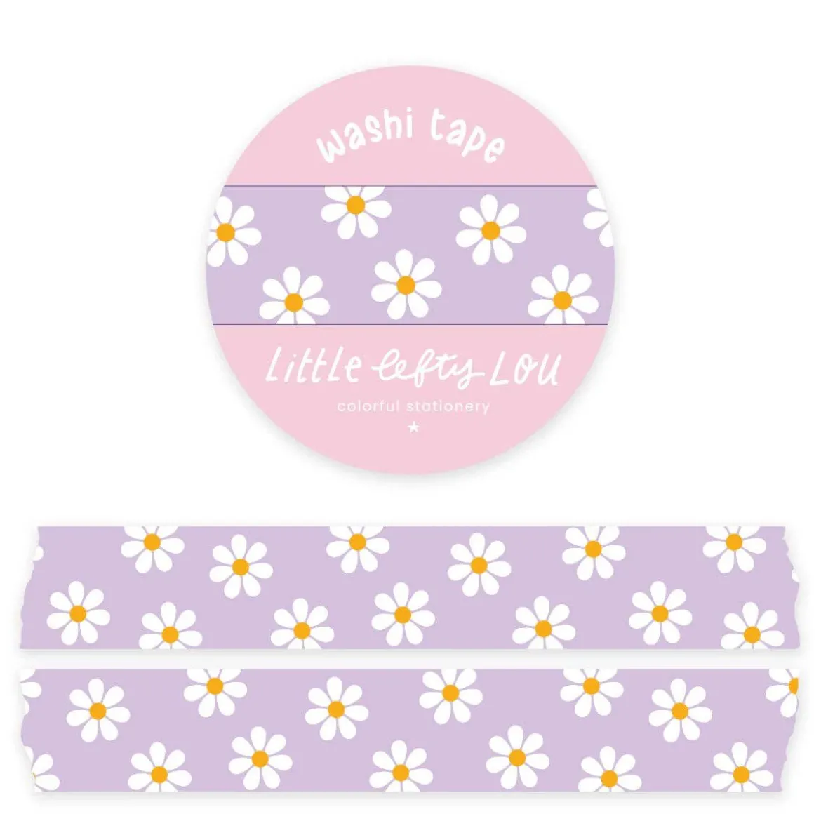 Lilac Daisies Washi Tape
