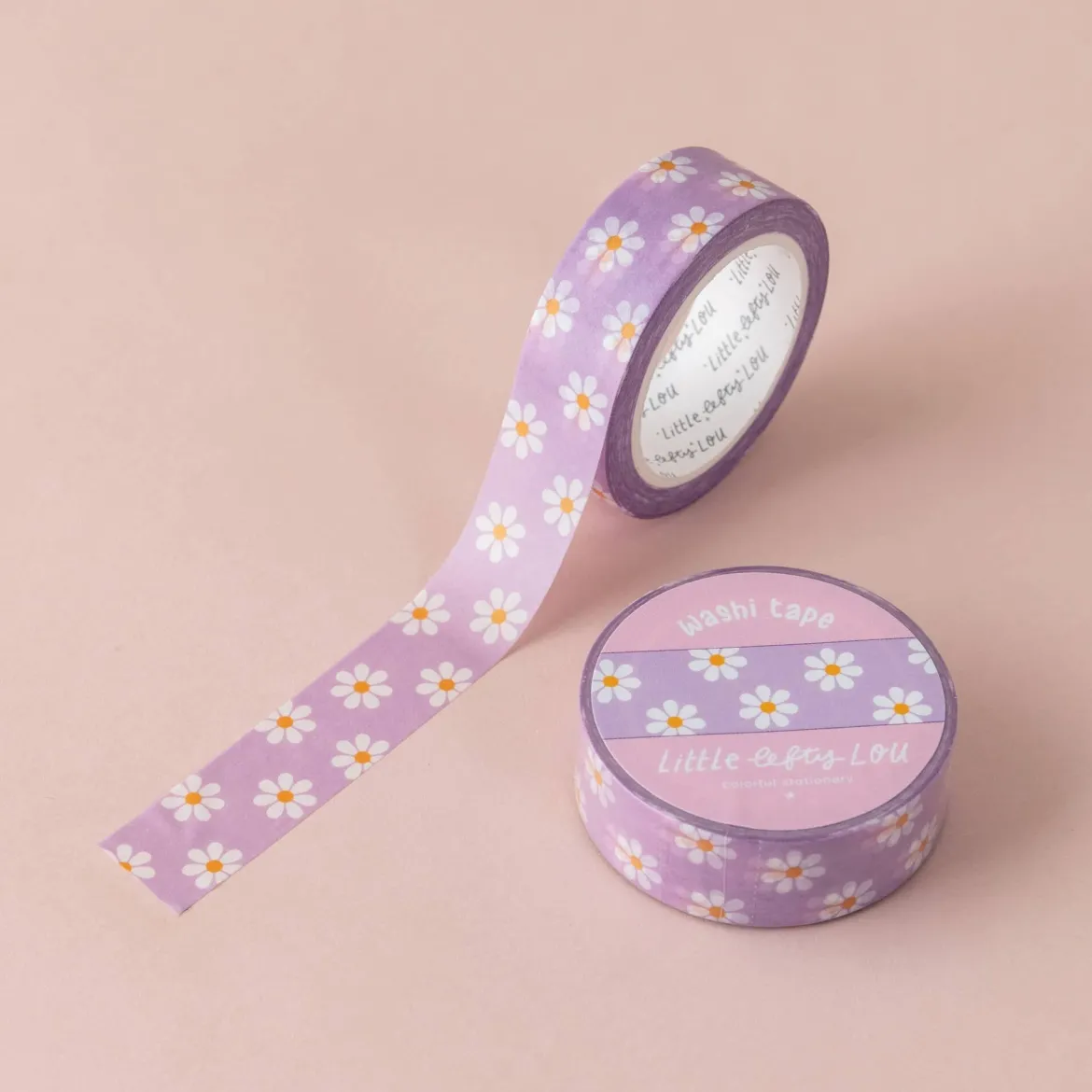 Lilac Daisies Washi Tape