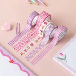 Lilac Gingham Washi Tape