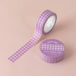 Lilac Gingham Washi Tape
