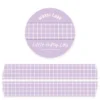 Lilac Grid Washi Tape