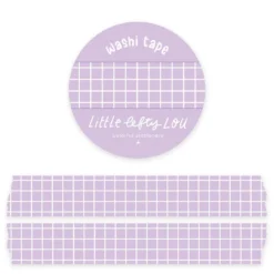 Lilac Grid Washi Tape