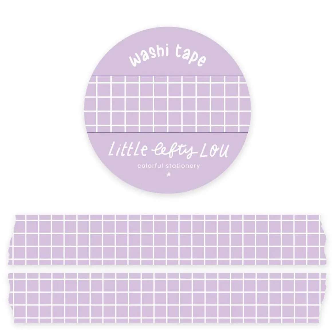 Lilac Grid Washi Tape
