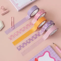 Lilac Grid Washi Tape