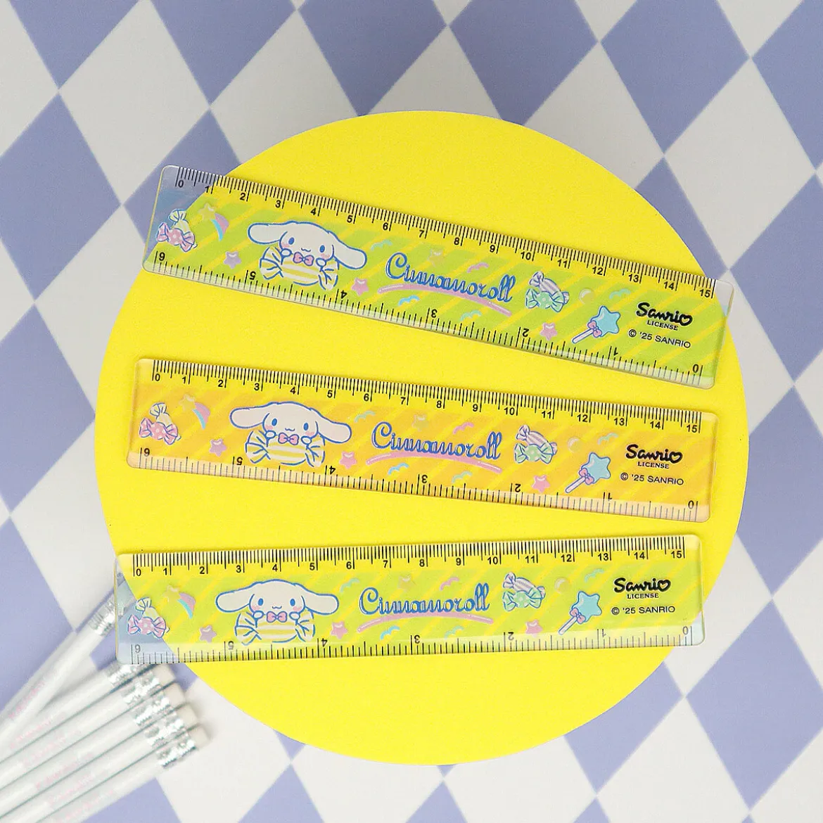 Linjal - Cinnamoroll Candy Striped 15cm