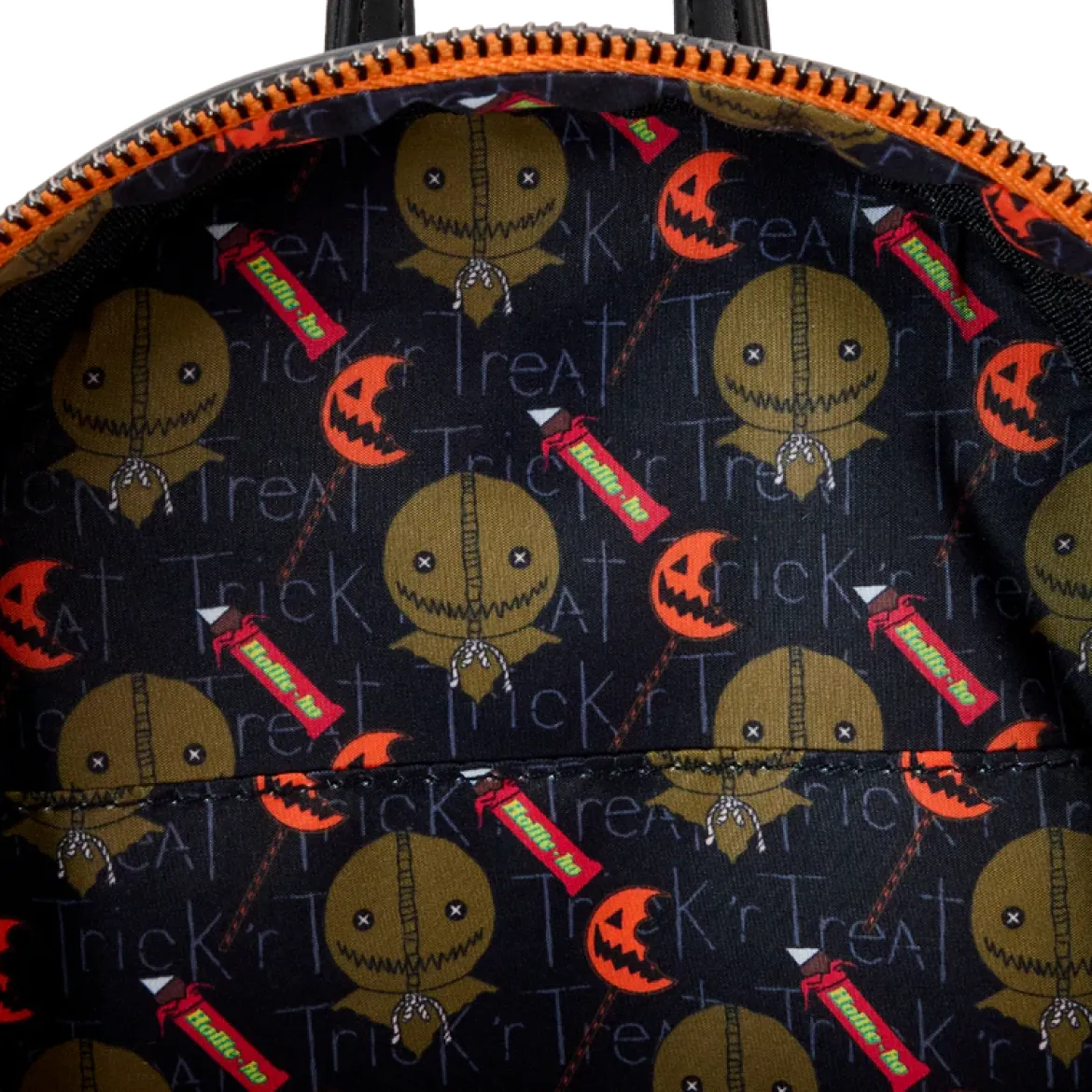 Loungefly Mini Backpack, Trick ´R Treat Flaming Pumpkin Head