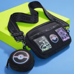 Loungefly Pikachu & Mewtwo Sling Crossbody Bag