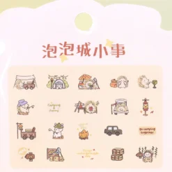 Lösa stickers - Animals going camping (3659)