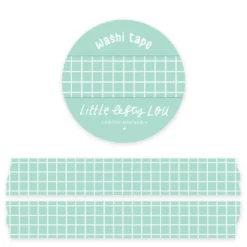 Mint Grid Washi Tape