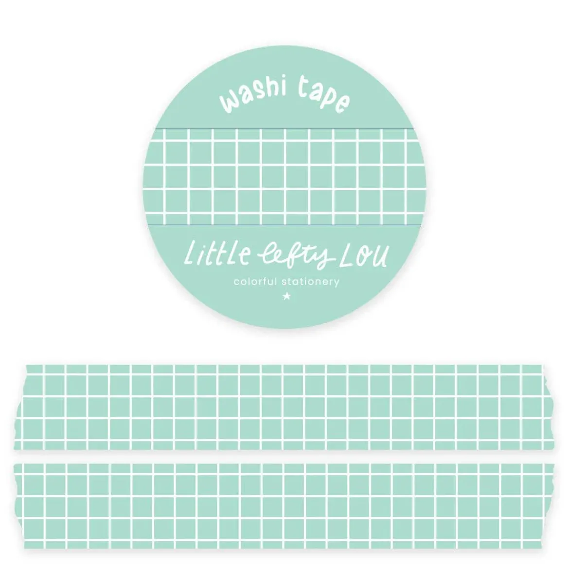 Mint Grid Washi Tape
